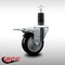 Service Caster 3.5'' SS Black Poly Swivel 1-1/4'' Expanding Stem Caster Total Lock Brake SCC-SSEXTTL20S3514-PPUB-BLK-114 - alternate 4